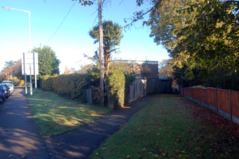 Site of former Boys Board School at the junction of Stoke Road and Bossington Lane October 2008